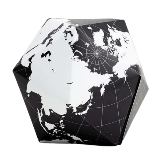 Dymaxion Folding Globe - Black/White