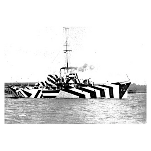 Dazzle Ship Postcard