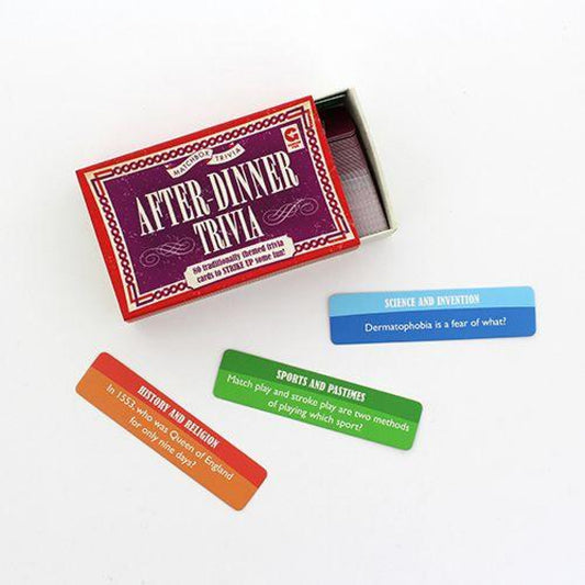 After-Dinner Trivia Matchbox Trivia