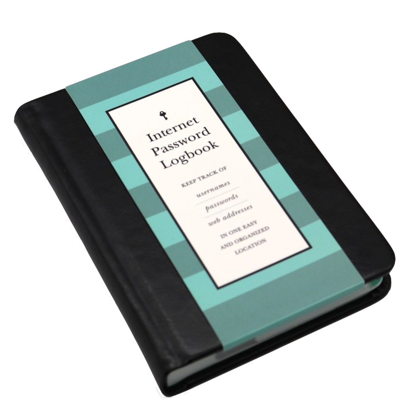 Internet Password Logbook (Black Leatherette)