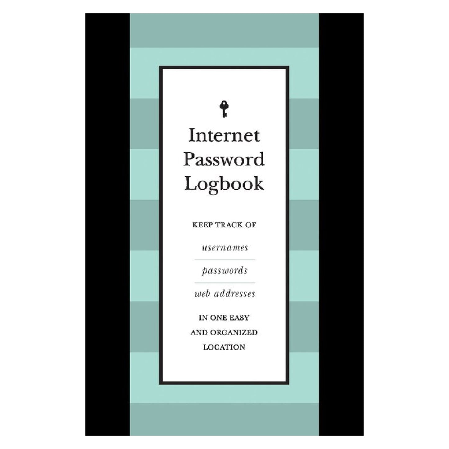Internet Password Logbook (Black Leatherette)