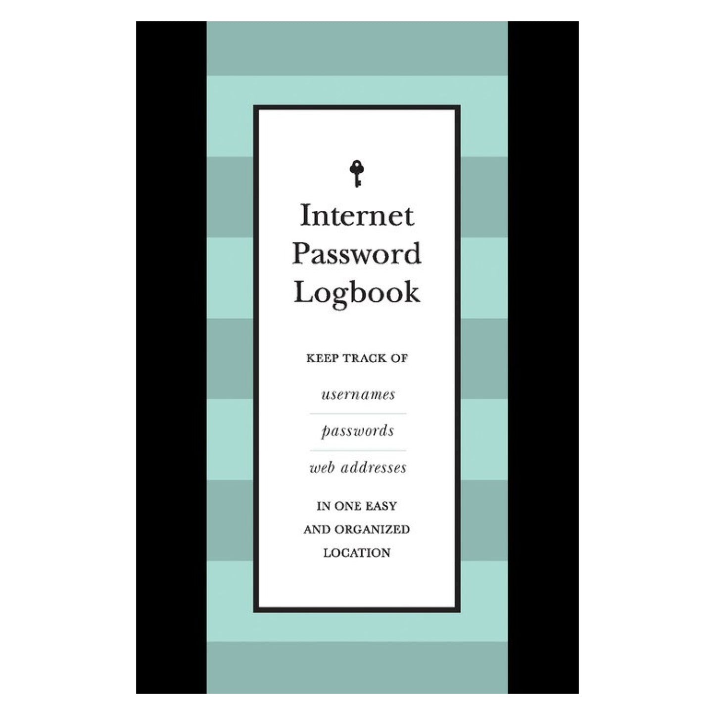 Internet Password Logbook (Black Leatherette)