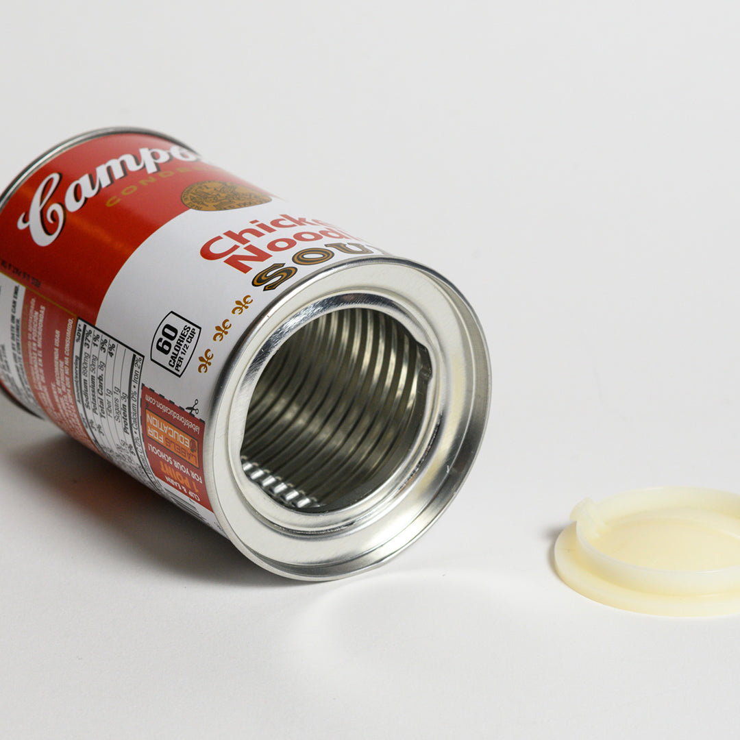 Campbell's Soup Can Safe - View of opened secret comparment
