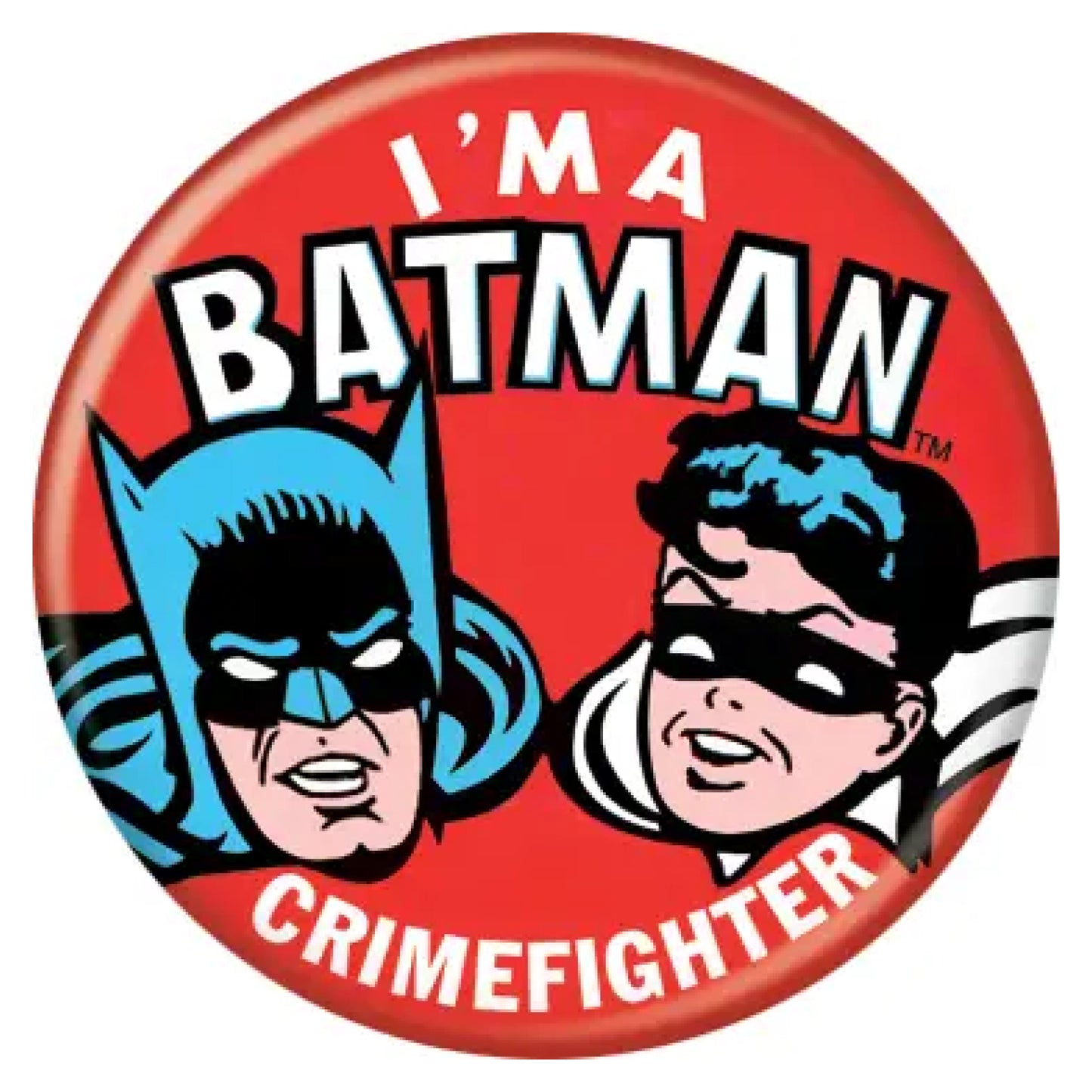 I'm a Batman Crimefighter Button Badge