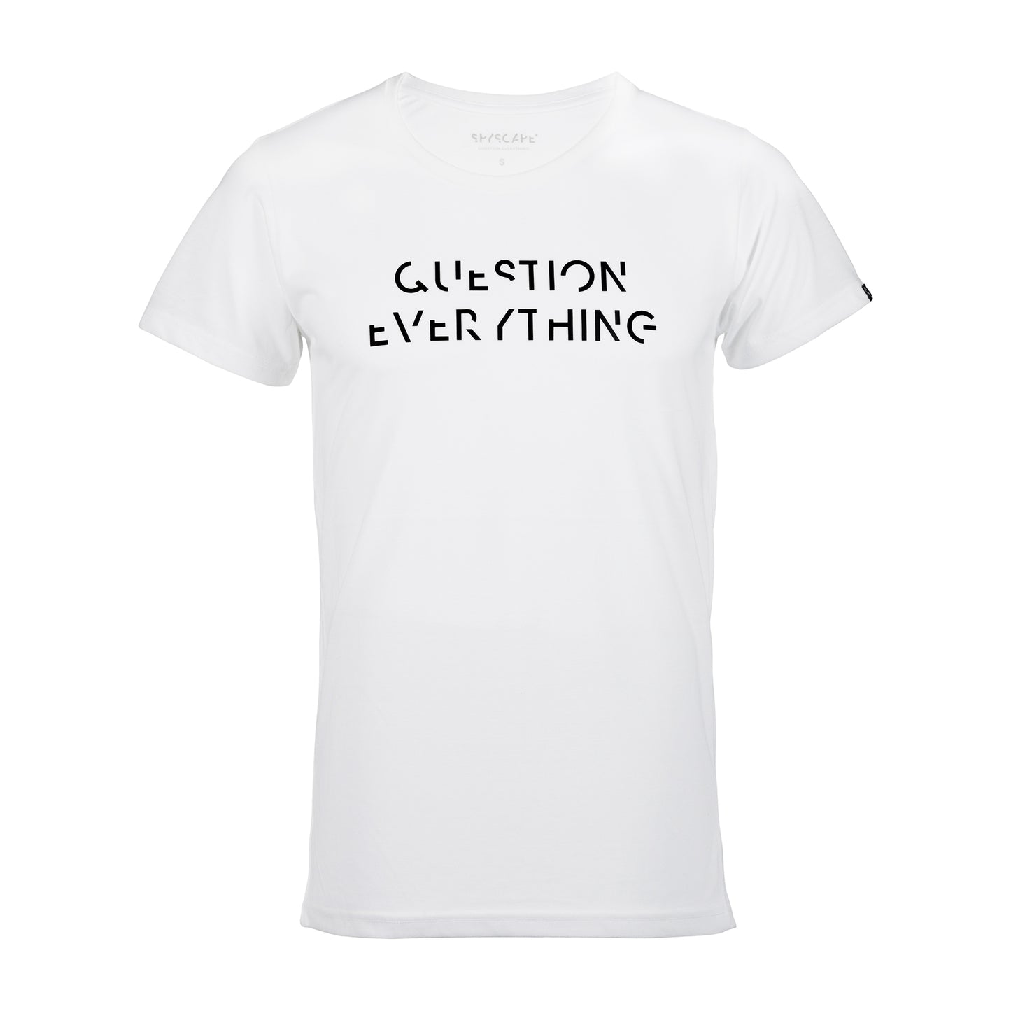 SPYSCAPE Question Everything White T-shirt -