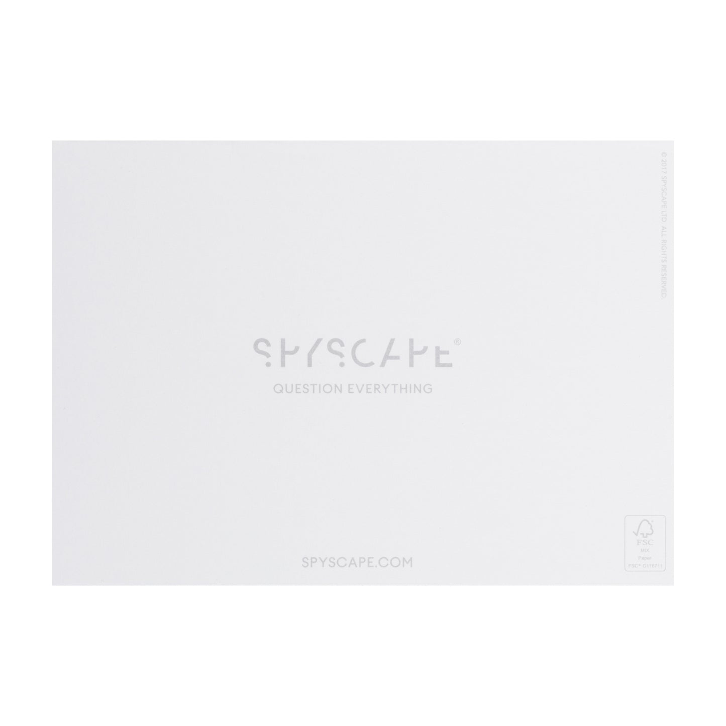 SPYSCAPE Santa Secrets Greeting card -