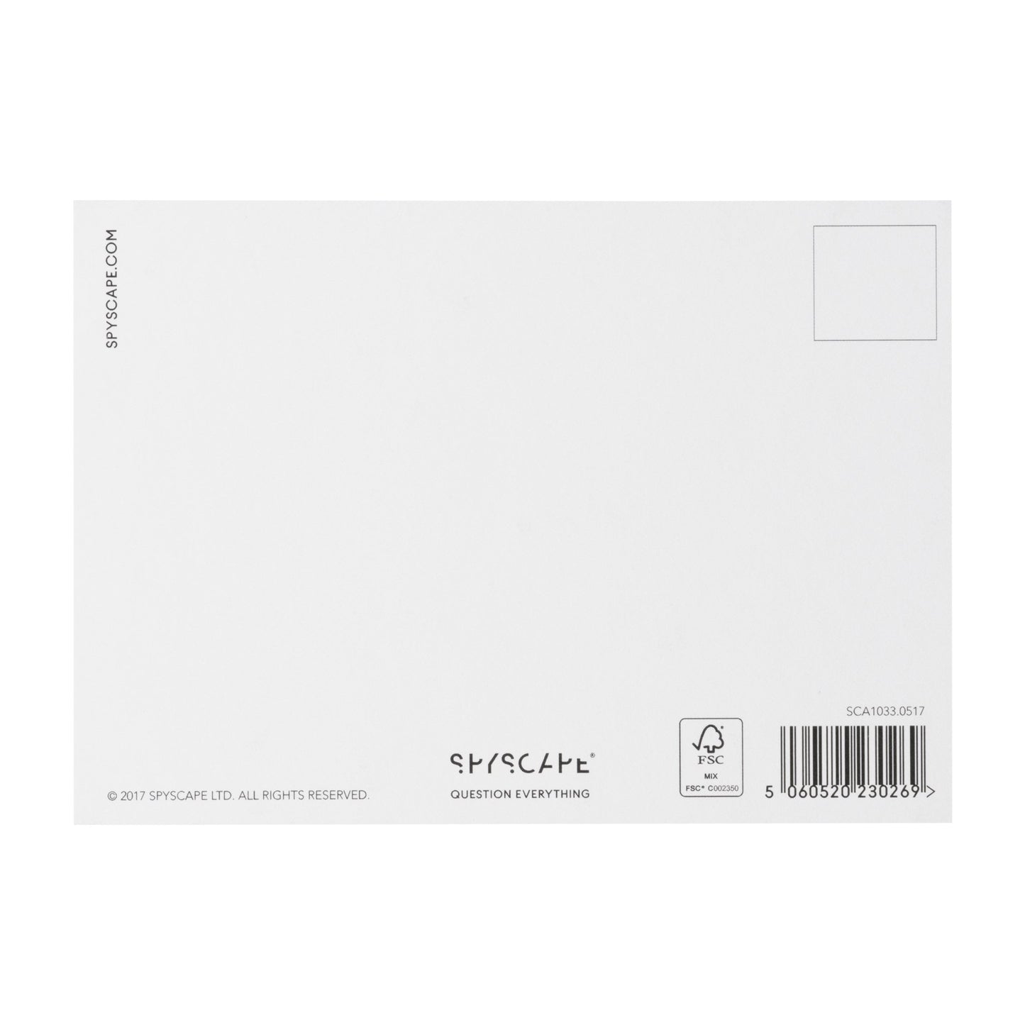 SPYSCAPE Dazzle Postcard -