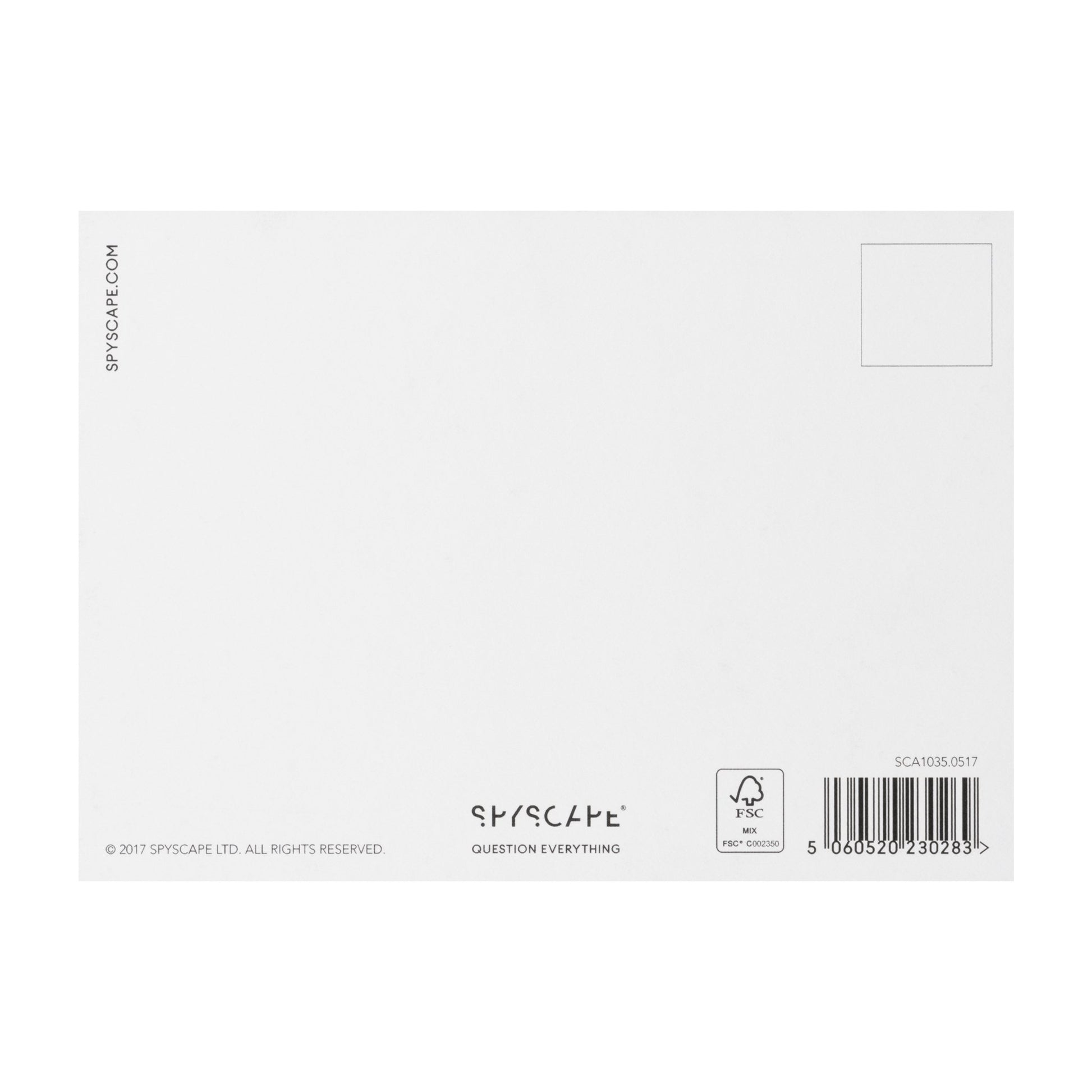 SPYSCAPE Cipher Postcard -