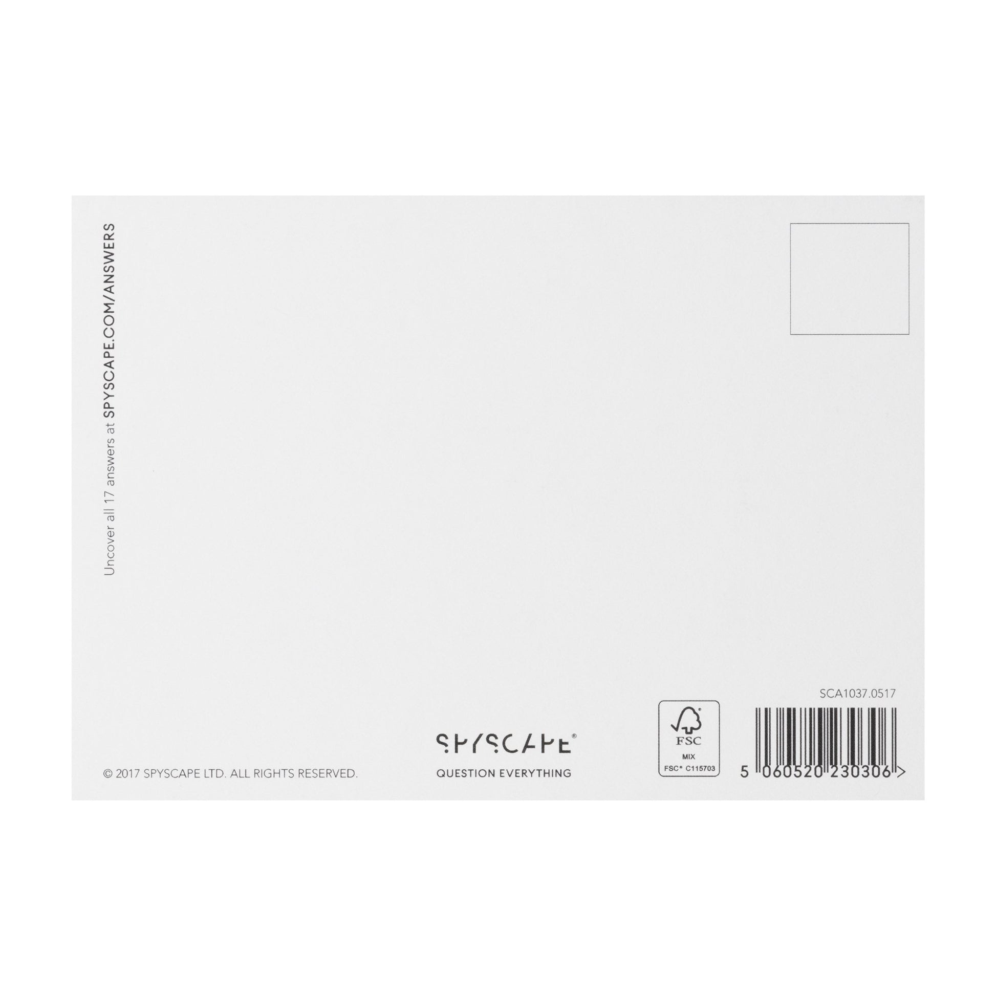 SPYSCAPE Word Search Postcard -