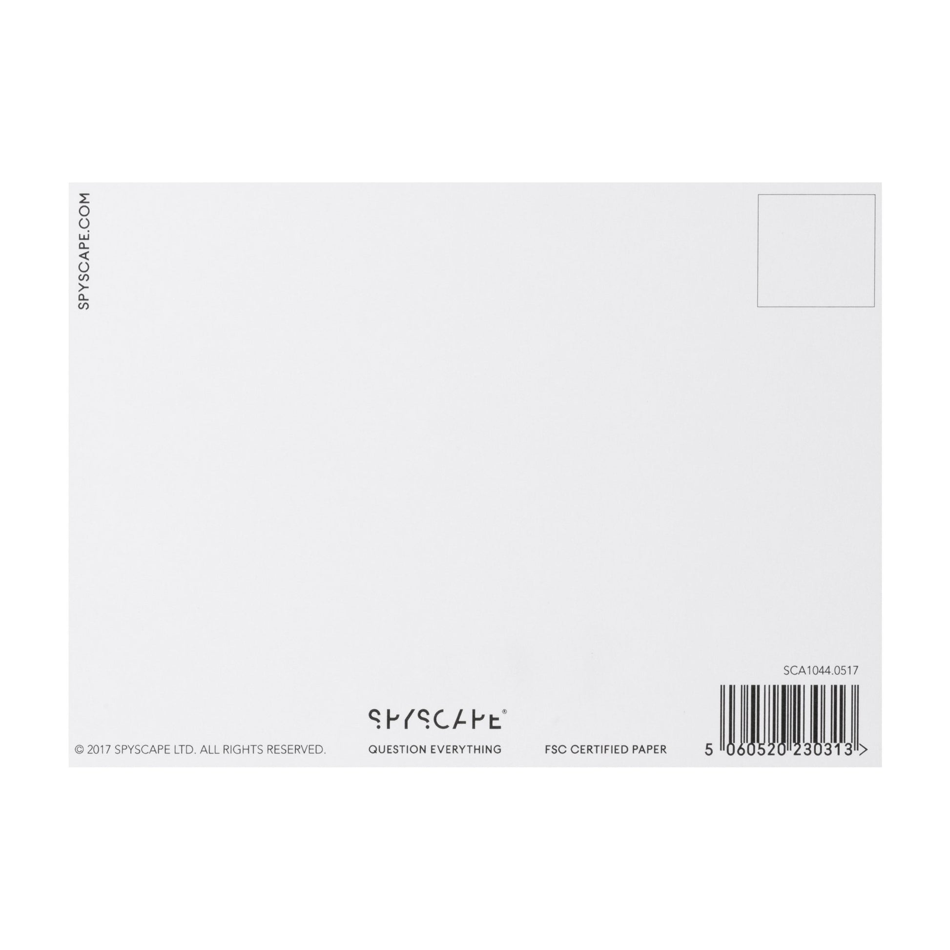 SPYSCAPE Hacker Cap Postcard -