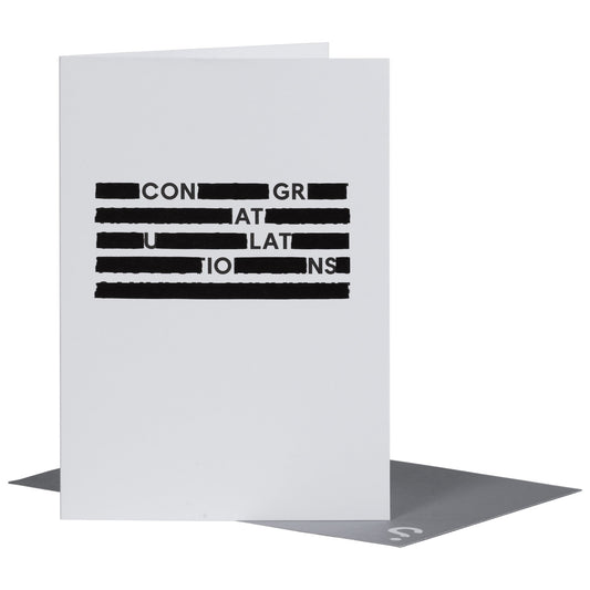 SPYSCAPE Congratulations Redacted Greeting Card -