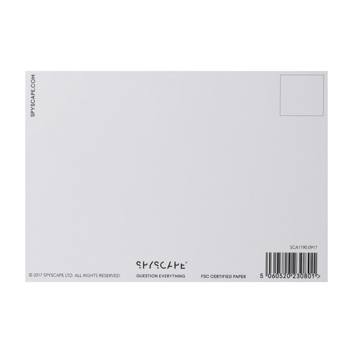 SPYSCAPE Hacker Postcard -