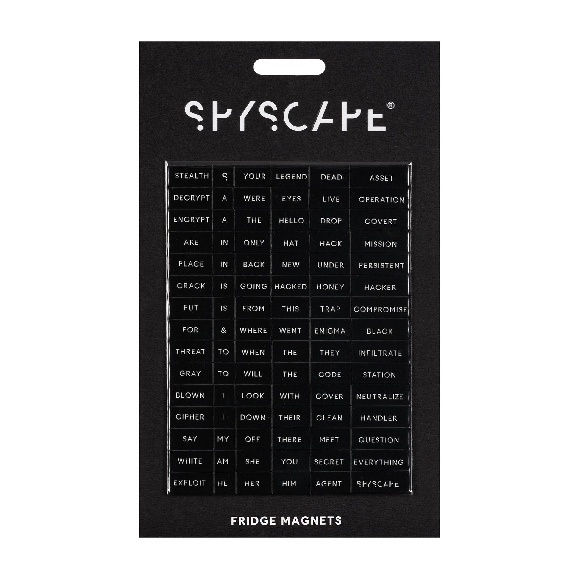 SPYSCAPE Code Word Fridge Magnets - 