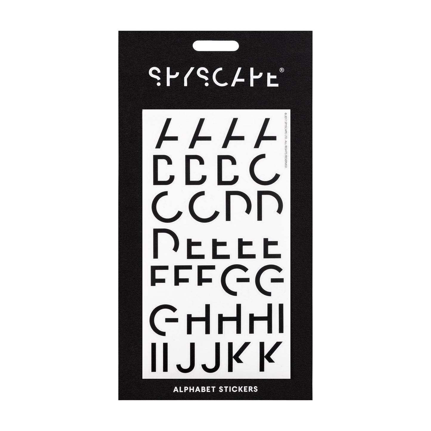 SPYSCAPE Alphabet Stickers -