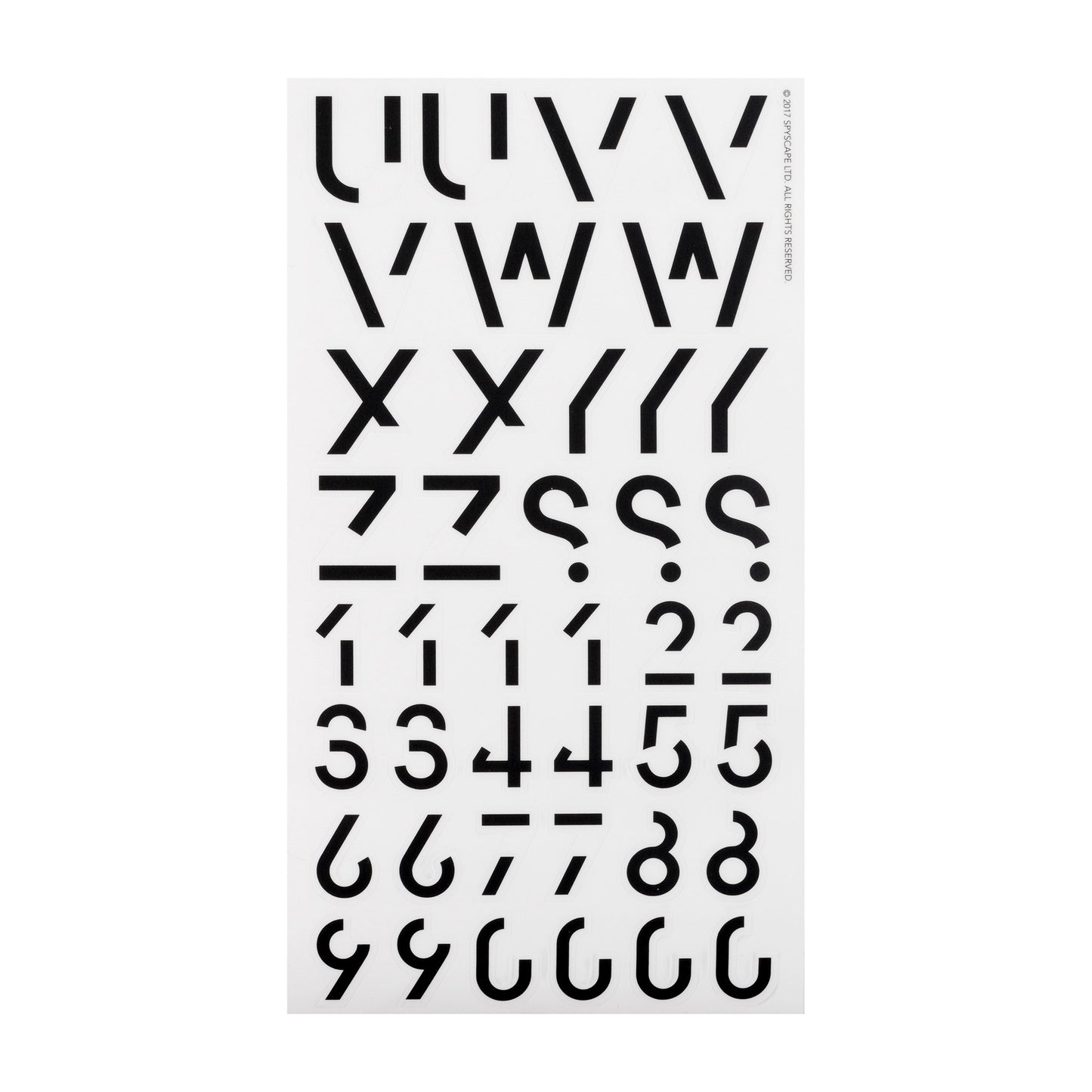 SPYSCAPE Alphabet Stickers -
