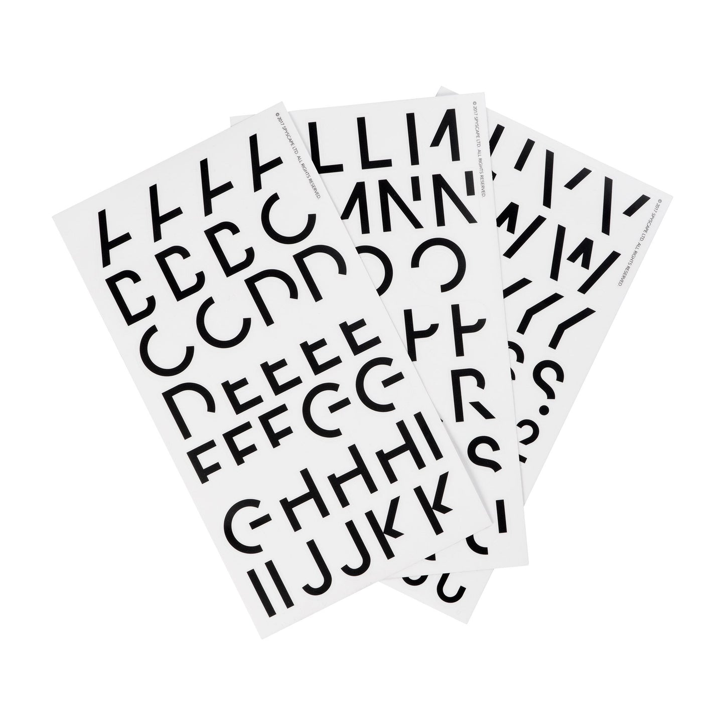 SPYSCAPE Alphabet Stickers -