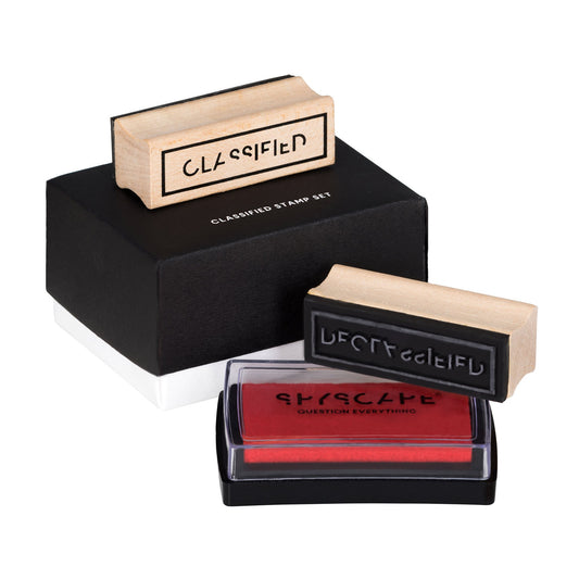 SPYSCAPE Classified & Declassified Stamp Set -