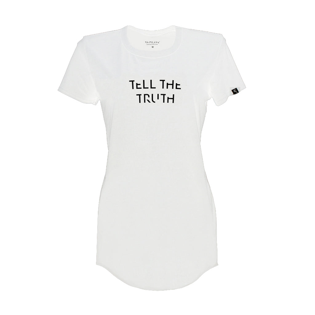 SPYSCAPE Tell the Truth Women's White T-Shirt -