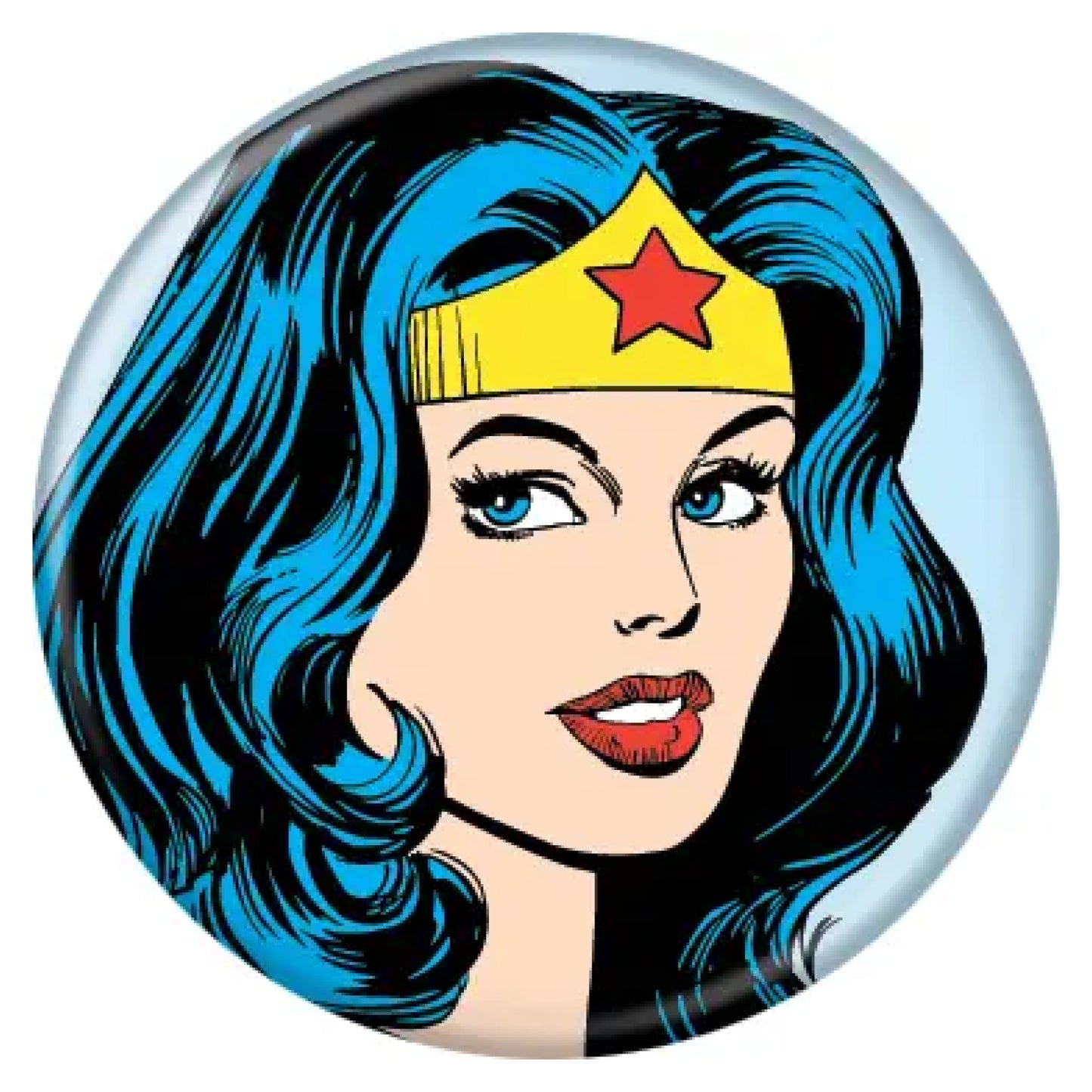 Women Woman Head Button