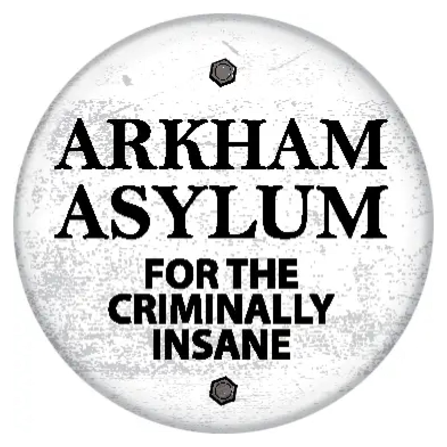 DC Arkham Asylum Button Badge