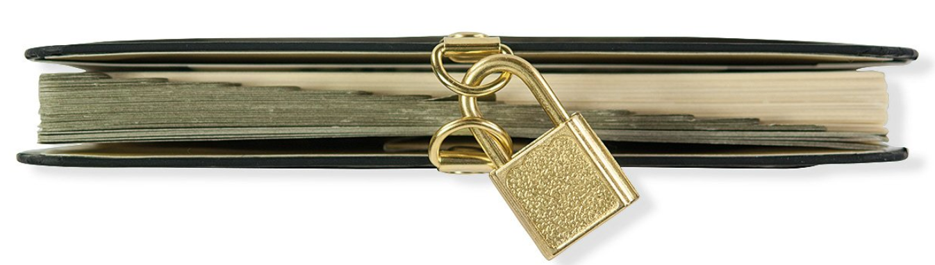 Locking Internet Address & Password Logbook -
