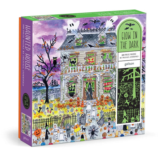 Michael Storrings Haunted House 500 Piece Glow in the Dark Puzzle