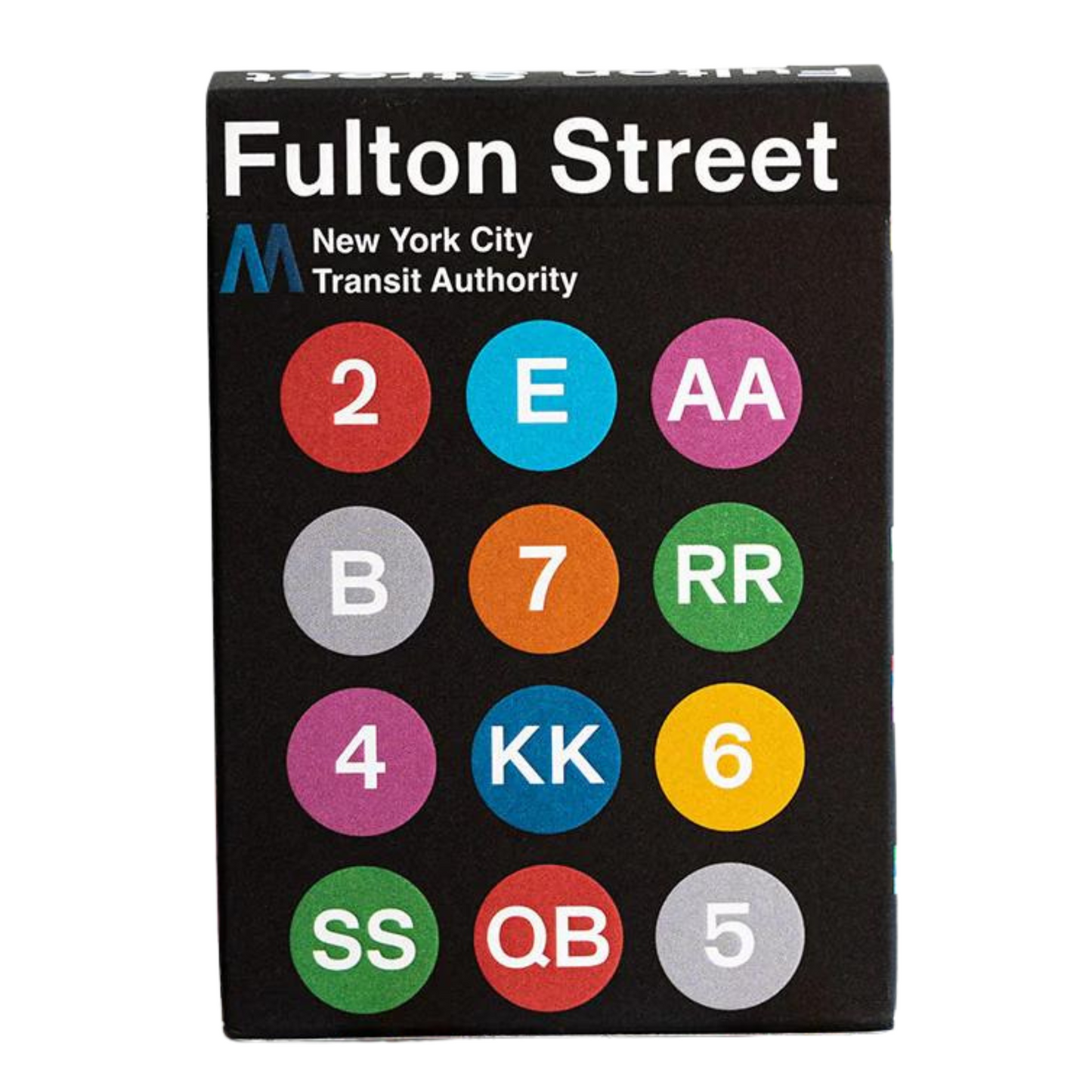 Black Edition Fulton Street Mta Playing Cards (1972 Vignelli map Edition)