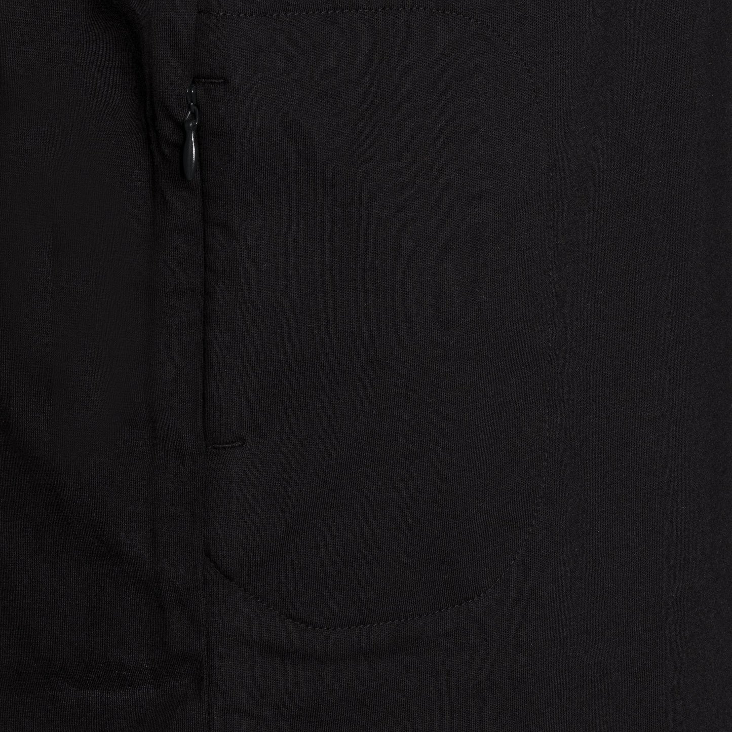 SPYSCAPE Hacker T- Shirt with Hidden Zip Pocket - close up of hidden pocket