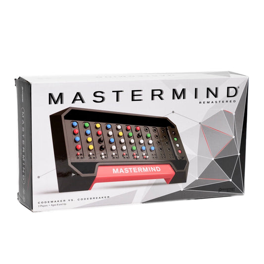 MasterMind - Front of the board game Mastermind Classic board game. Codemaker vs Codebreaker.