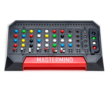 Mastermind game board. Two player game. Codebreaker vs codemaker.