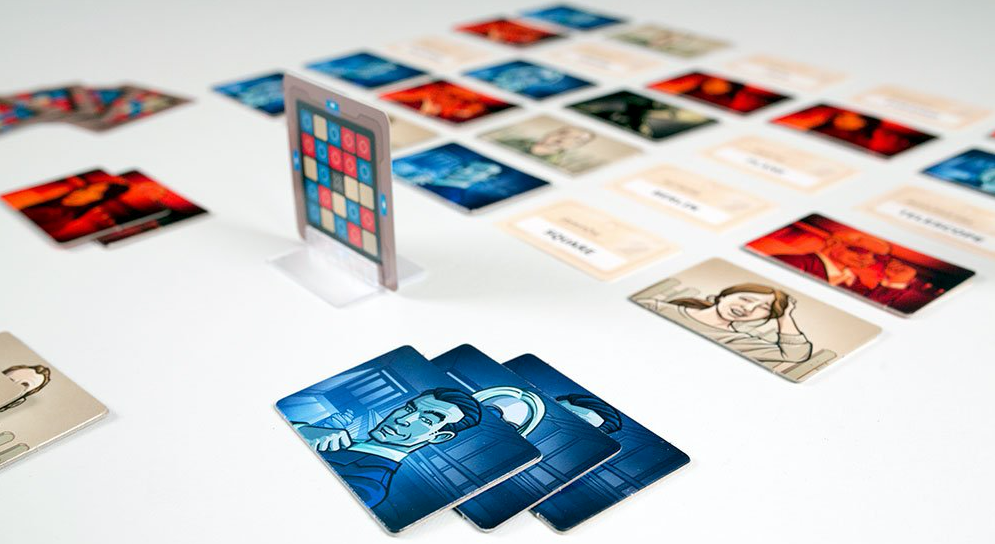 CodeNames - Close up view of playing cards