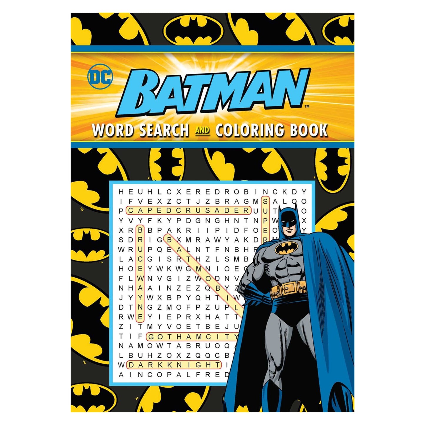 Batman: Word Search & Coloring Book