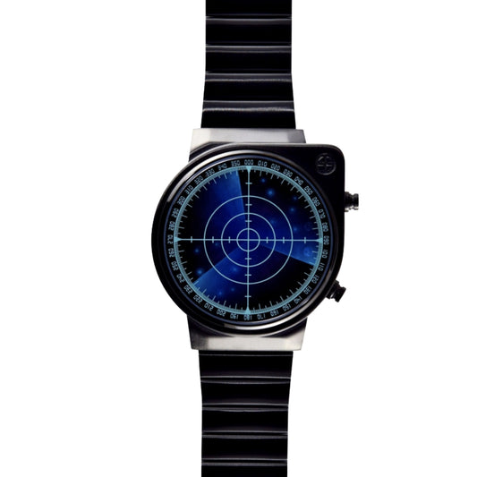 Blue Radar Watch with Steel Band