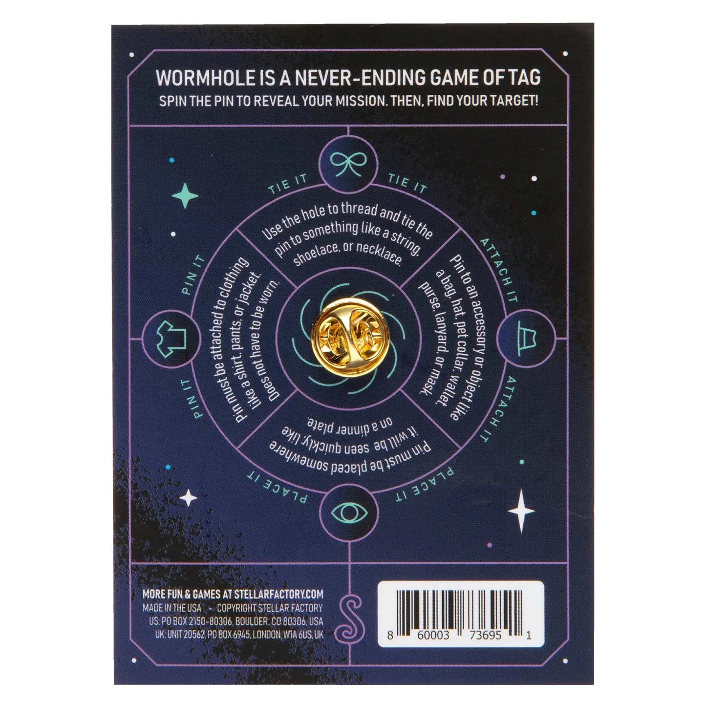 Wormhole: A Perpetual Pin Game