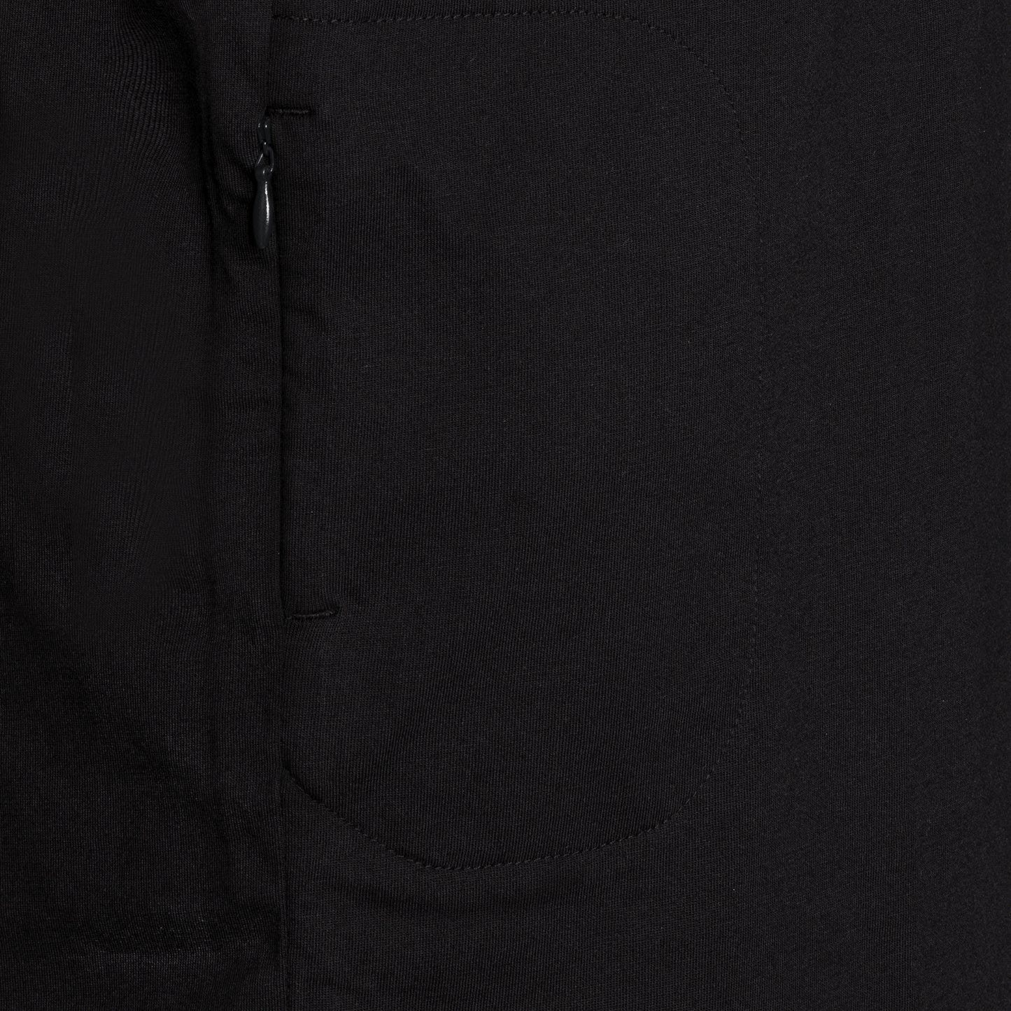SPYSCAPE Agent Handler T-Shirt with Hidden Zip Pocket - Close up of hidden pocket