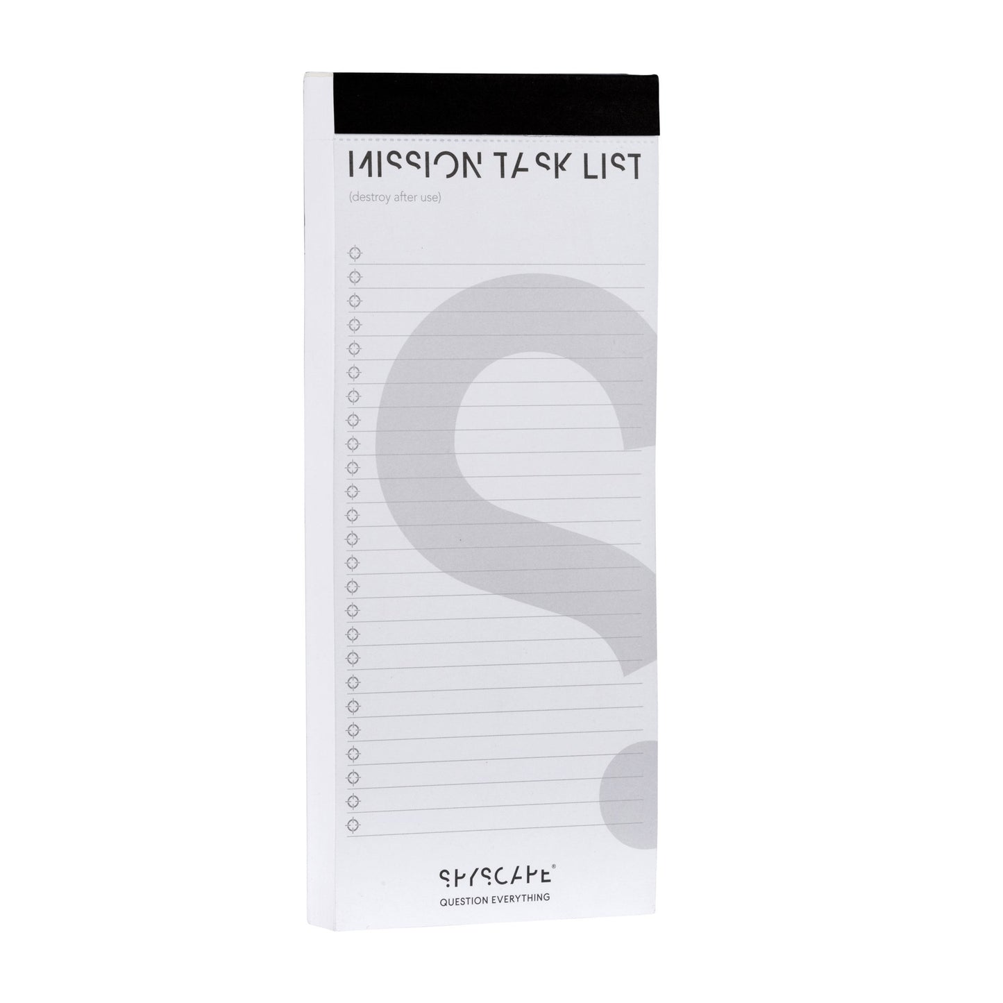 SPYSCAPE Mission Task Notepad - 