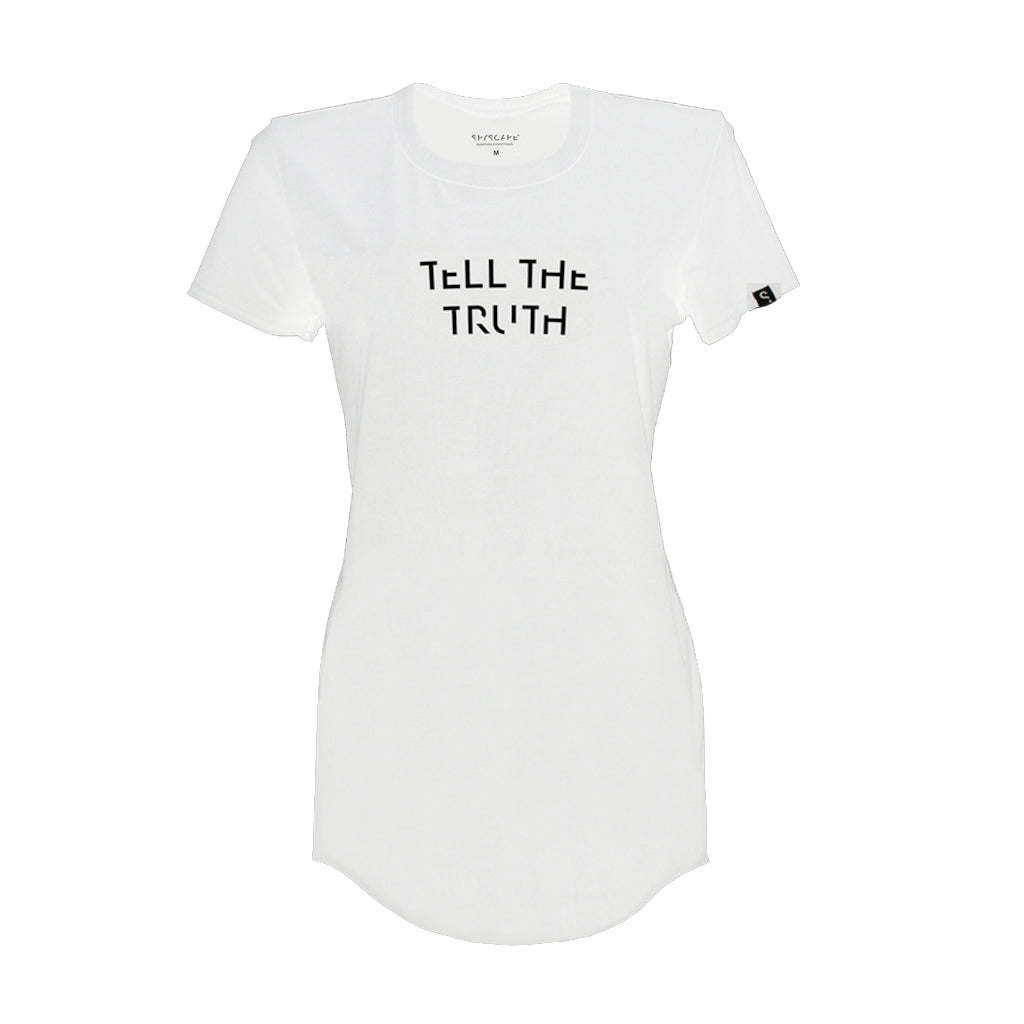SPYSCAPE Tell the Truth Women's White T-Shirt - 