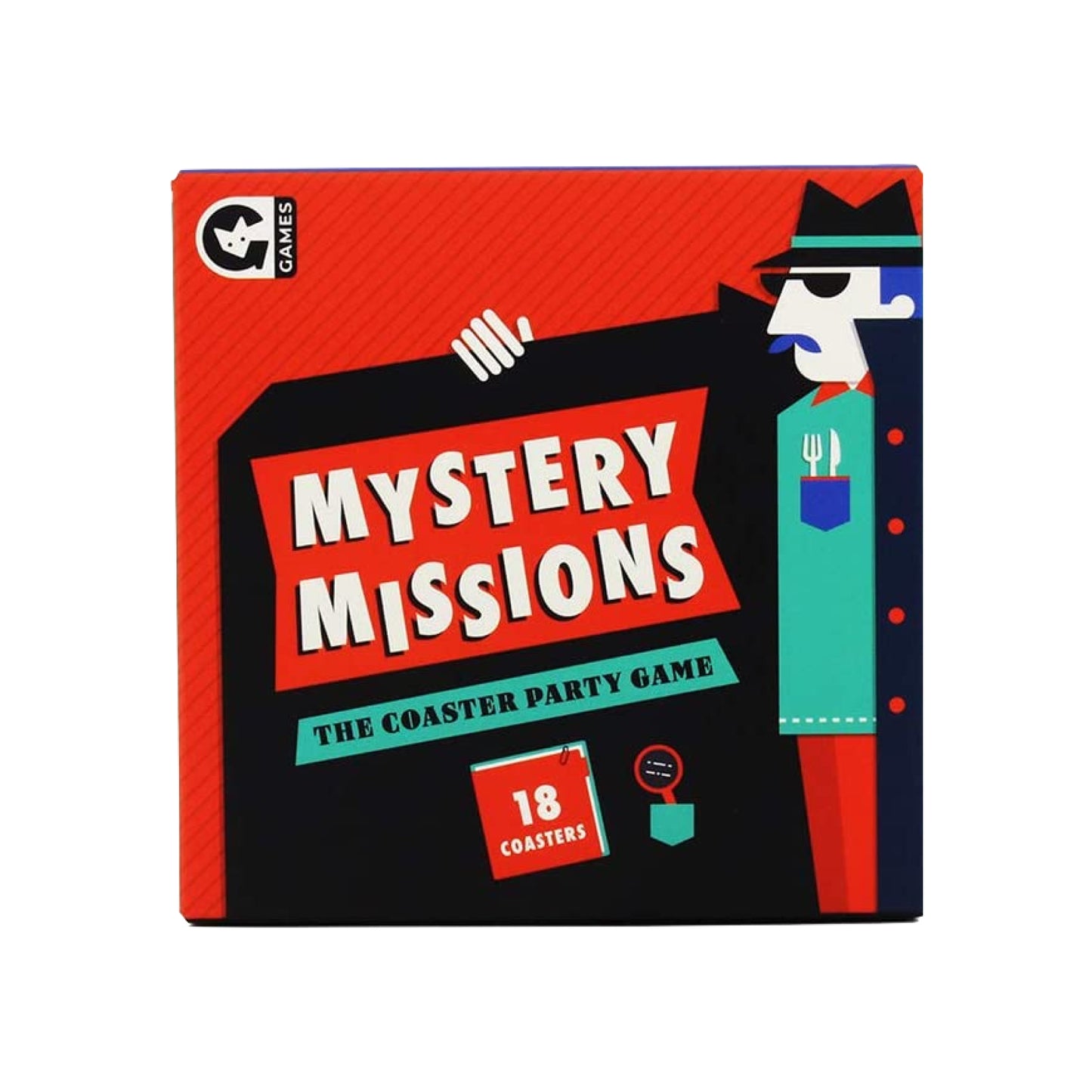 Mystery Missions Coaster Party Game