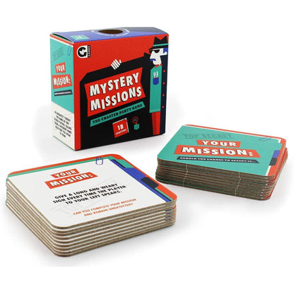 Mystery Missions Coaster Party Game