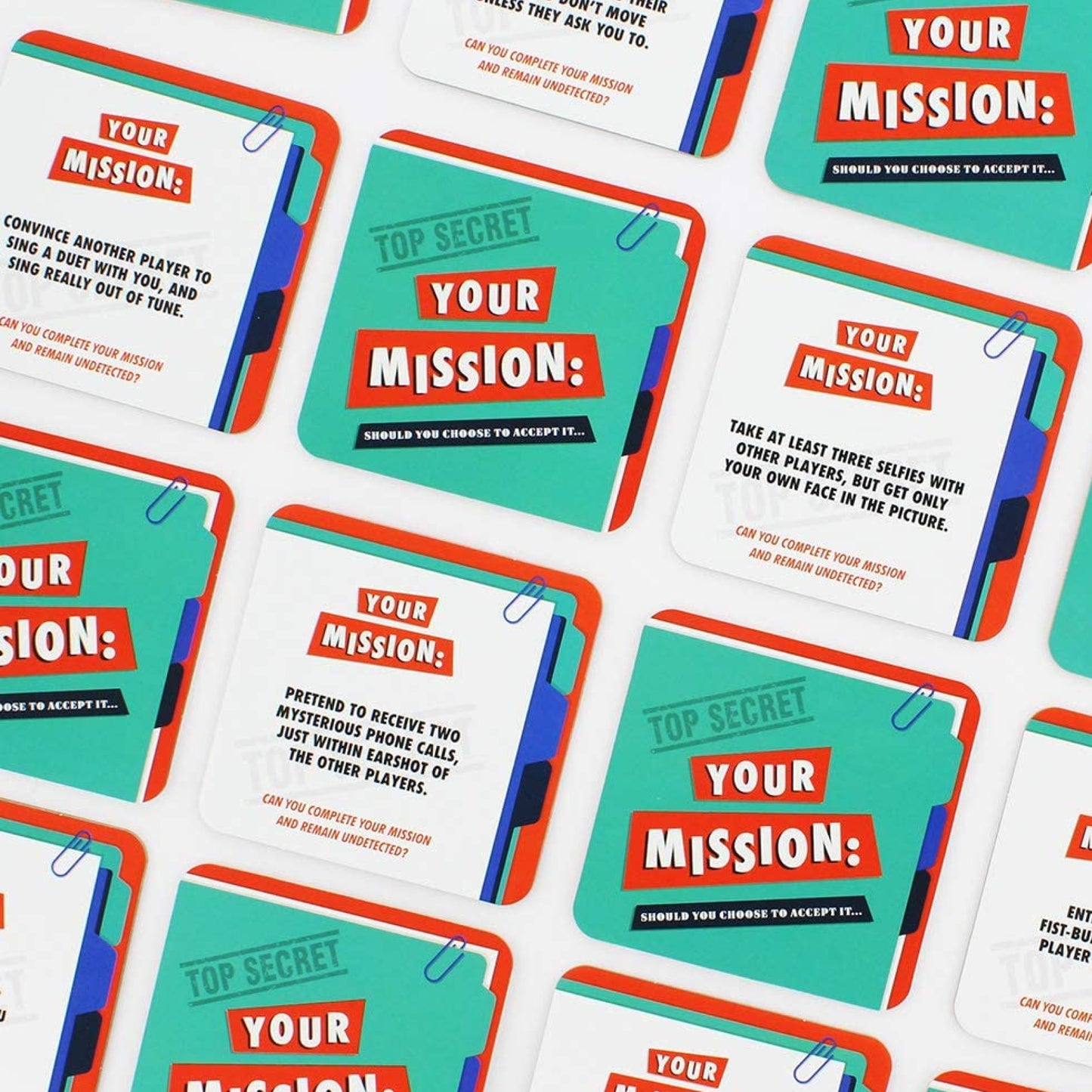 Mystery Missions Coaster Party Game